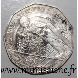 AUTRICHE - KM 3193 - 5 EURO 2010 - SAUT À SKI