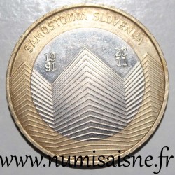 SLOVENIA - KM 101 - 3 EURO 2011 - 20 years of independence