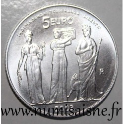 SAINT MARIN - KM 452 - 5 EURO 2003 - INDÉPENDANCE, TOLÉRANCE ET LIBERTÉ