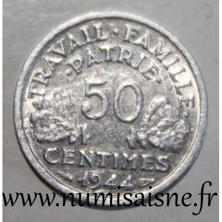 FRANKREICH - KM 914 - 50 CENTIMES 1944 - TYP BAZOR