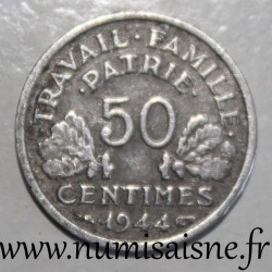 FRANCE - KM 914 - 50 CENTIMES 1944 C - Castelsarrasin - TYPE BAZOR