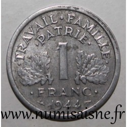 FRANKREICH - KM 885a - 1 FRANC 1944 C - Castelsarrasin - TYP MORLON ALU