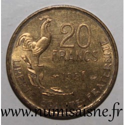 FRANKREICH - KM 917 - 20 FRANCS 1951 - TYP G.GUIRAUD