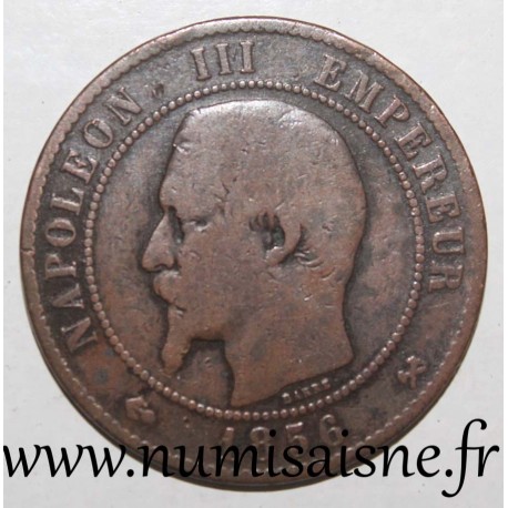 FRANCE KM 771 10 CENTIMES 1856 B Rouen TYPE NAPOLEON III