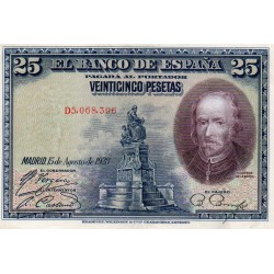 ESPAGNE- PICK 74 b - 25 PESETAS - 15/08/1928 - Calderon de la Barca