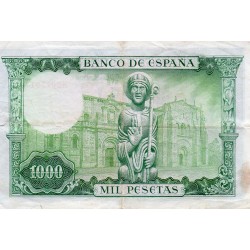 SPAIN - PICK 151 - 1 000 PESETAS - 19/11/1965