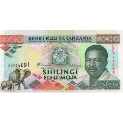 TANZANIE - PICK 27 a - 1 000 SHILINGI - 1993