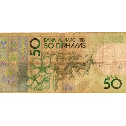 MAROC - PICK 64 c - 50 DIRHAMS - AH1407/1987 - SIGN 12