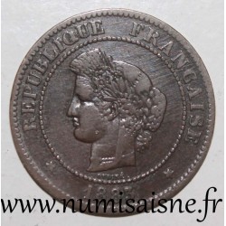 FRANKREICH - KM 821 - 5 CENTIMES 1883 A - Paris - TYP CÉRÈS