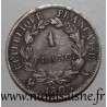 FRANKREICH - KM 682 - 1 FRANC 1807 A - Paris -  TYPE NAPOLEON 1er - Rückseite République