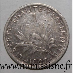 FRANCE - KM 844 - 1 FRANC 1907 - TYPE SOWER