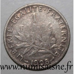 FRANCE - KM 844 - 1 FRANC 1908 - TYPE SOWER