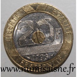 FRANKREICH - KM 1008 - 20 FRANCS 1993 - TYP MONT SAINT MICHEL