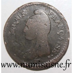 FRANKREICH - KM 644 - 1 DECIME 1796 A - Paris - JAHR 5