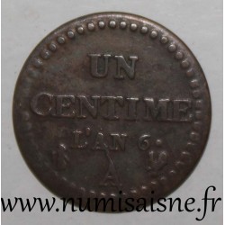 FRANCE - KM 646 - 1 CENTIME 1797 - AN 6 A - Paris - TYP DUPRÉ