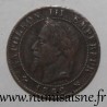 GADOURY 87 - 1 CENTIME 1862 K - Bordeaux - TYPE NAPOLEON III - KM 795.3