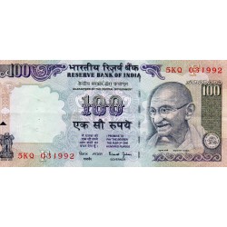 INDIA - PICK 91 i - 100 RUPEES - undated (1996)