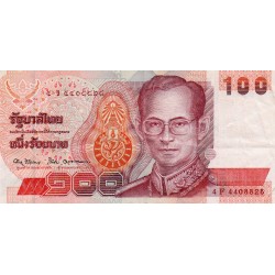 THAILAND - PICK 97 - 100 BAHT - BE 2537 (1994) - SIGN 67