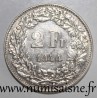 SCHWEIZ - KM 21 - 2 FRANCS 1944 B - Berne