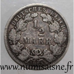 GERMANY - KM 17 - 1/2 MARK 1905 A - Berlin