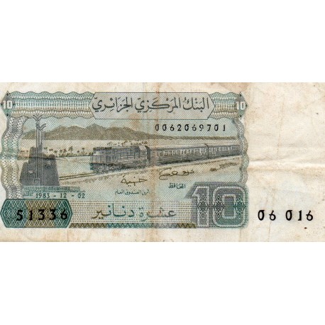 ALGERIA - PICK 132 a - 10 DINARS - 02/12/1983