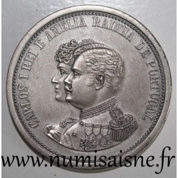 PORTUGAL - MÉDAILLE - CARLOS I ET MARIE AMELIE D'ORLÉANS - 1889 - 1908