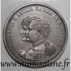 PORTUGAL - MÉDAILLE - CARLOS I ET MARIE AMELIE D'ORLÉANS - 1889 - 1908