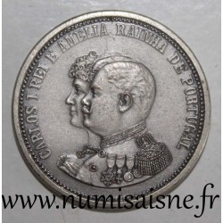 PORTUGAL - MÉDAILLE - CARLOS I ET MARIE AMELIE D'ORLÉANS - 1889 - 1908