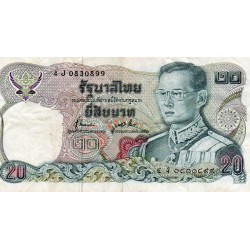 THAILAND - PICK 88 - 20 BAHT - 1981 - SIGN 55