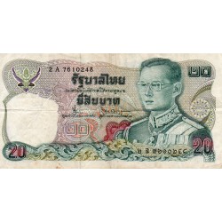 THAILAND - PICK 88 - 20 BAHT - 1981 - SIGN 55