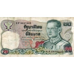 THAILANDE - PICK 88 - 20 BAHT - 1981 - SIGN 64