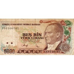 TÜRKEI - PICK 198 - 5 000 LIRA - L.1970 (1990)