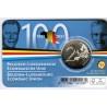 BELGIEN - 2 EURO 2021 - 100 JAHRE WIRTSCHAFTSUNION - Coincard