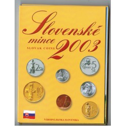 SLOVAKIA - EURO MINTSET 2003 - 7 COINS AND 1 MEDAL