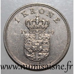 DÄNEMARK - KM 851 - 1 KRONE 1966