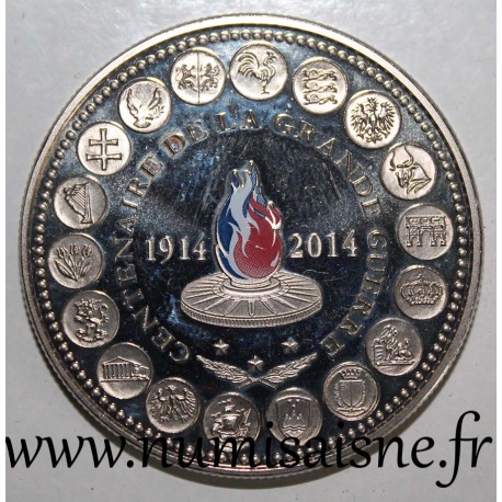 FRANCE - MÉDAILLE - CENTENAIRE DE LA GRANDE GUERRE 1914 - 2014 - ESSAI