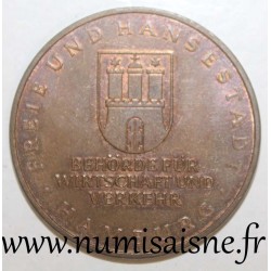 DEUTSCHLAND - MEDAILLE - EINWEIHUNG DER KÖHLBRAND BRÜCKE - September 1974 - Hamburg