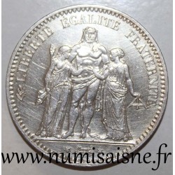 FRANKREICH - KM 820 - 5 FRANCS 1877 A - Paris - TYP HERCULE