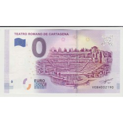 ESPAGNE - BILLET DE 0 EURO SOUVENIR - THÉÂTRE ROMAIN DE CARTAGÈNE - 2019