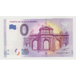 SPAIN - TOURISTIC 0 EURO SOUVENIR NOTE - PUERTA DE ALCALA MADRID - 2020