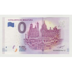 SPAIN - TOURISTIC 0 EURO SOUVENIR NOTE - CATALUNYA EN MINIATURA - 2019