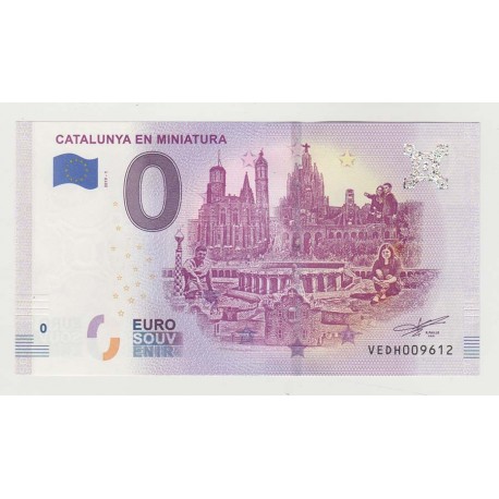 SPANIEN - TOURISTISCH 0 EURO SOUVENIR-SCHEINE - CATALUNYA EN MINIATURA - 2019