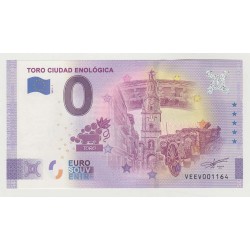 SPAIN - TOURISTIC 0 EURO SOUVENIR NOTE - TORO CIUDAD ENOLOGICA - 2021