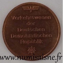 ALLEMAGNE - MÉDAILLE - TRANSPORT DE LA REPUBLIQUE DEMOCRATIQUE D'ALLEMAGNE