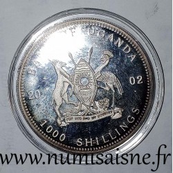 UGANDA - KM 115 - 1.000 Schilling 2002 - Zanclus cornutus