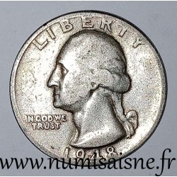 ETATS UNIS - KM 164 - 1/4 DOLLAR 1948 D - Denver - GEORGE WASHINGTON