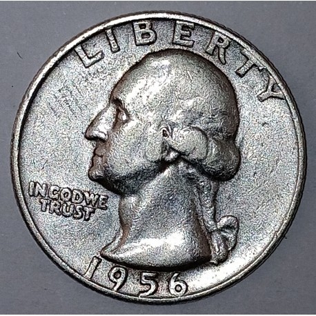 VEREINIGTE STAATEN - KM 164 - 1/4 DOLLAR 1956 D - Denver - GEORGE WASHINGTON