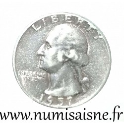 ETATS UNIS - KM 164 - 1/4 DOLLAR 1957 - Philadelphie - GEORGE WASHINGTON