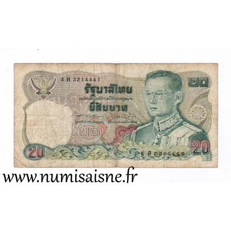 THAILAND - PICK 88 - 20 BAHT - 1981 - SIGN 60