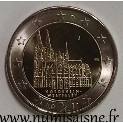 GERMANY - 2 EURO 2011 J - Hamburg - WESTFALEN - Cologne Cathedral